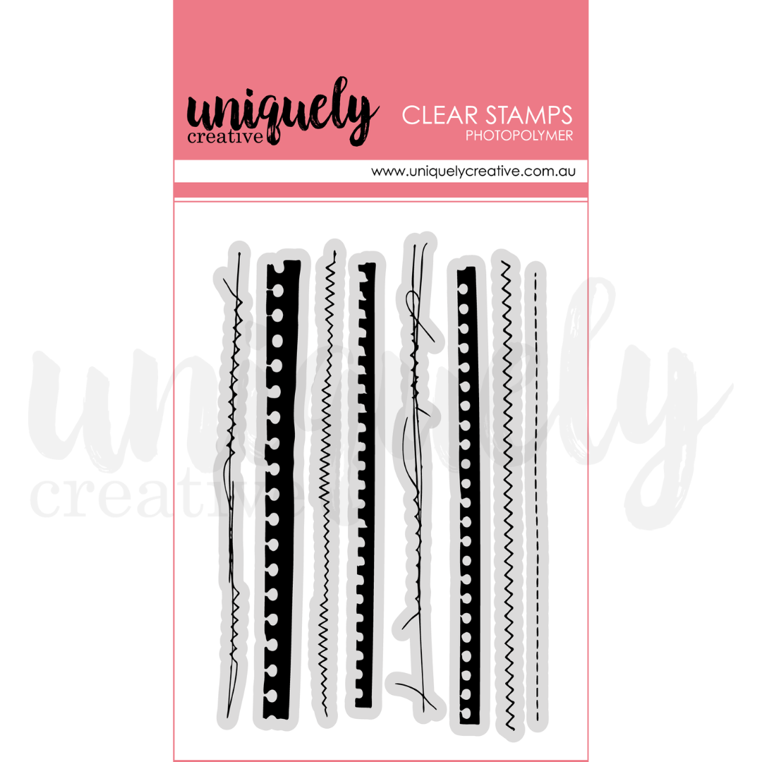 Ripped & Stitched Photopolymer Stamp *Included in Kit