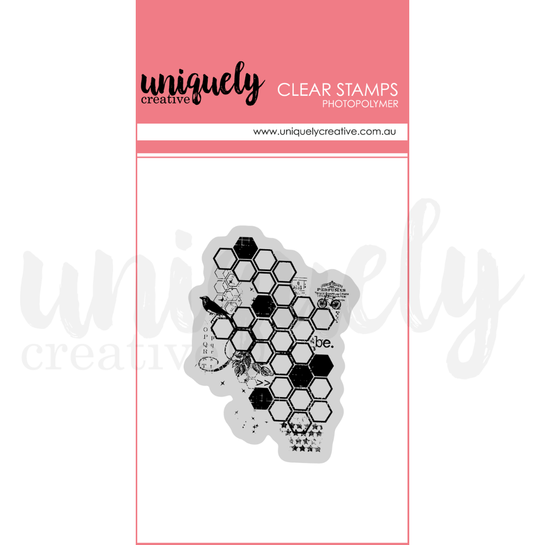 Botanical Honeycomb Photopolymer Stamp *Included in Kit