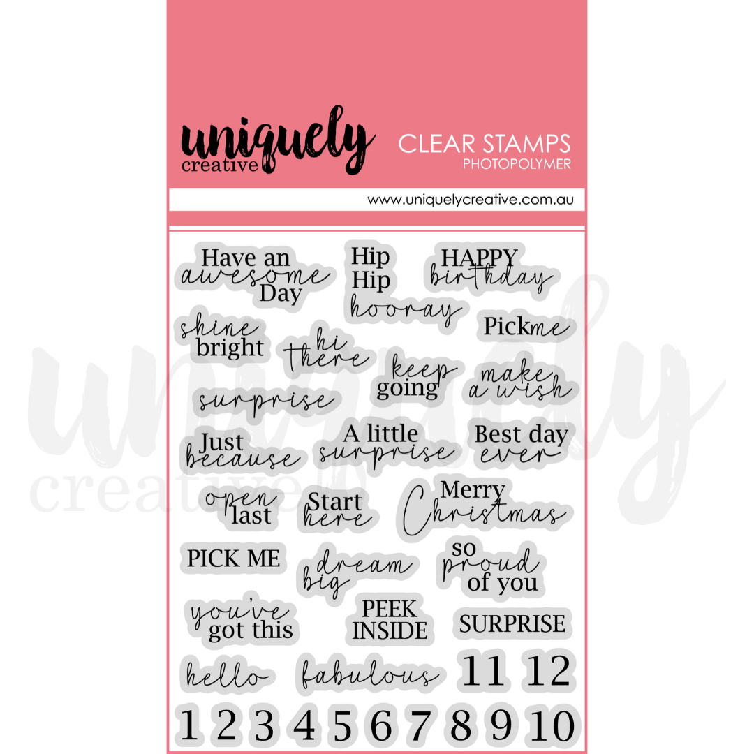 Surprise Windows Photopolymer Stamp