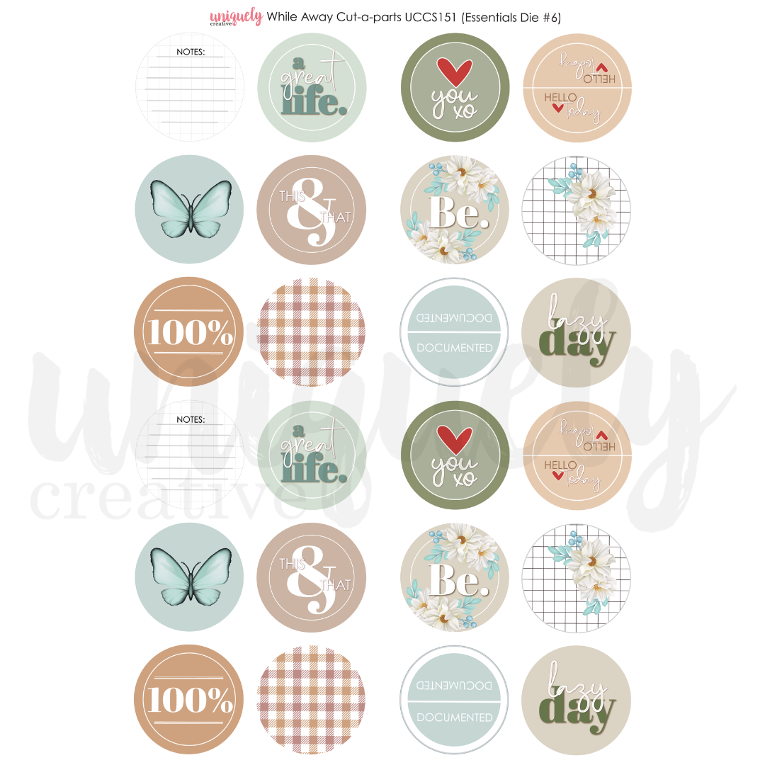 While Away Cut-a-Part Sheet