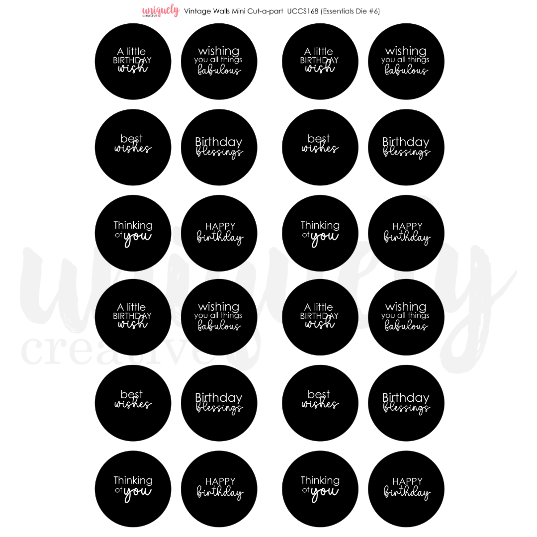 Vintage Walls Cut-a-Part Sheet Mini
