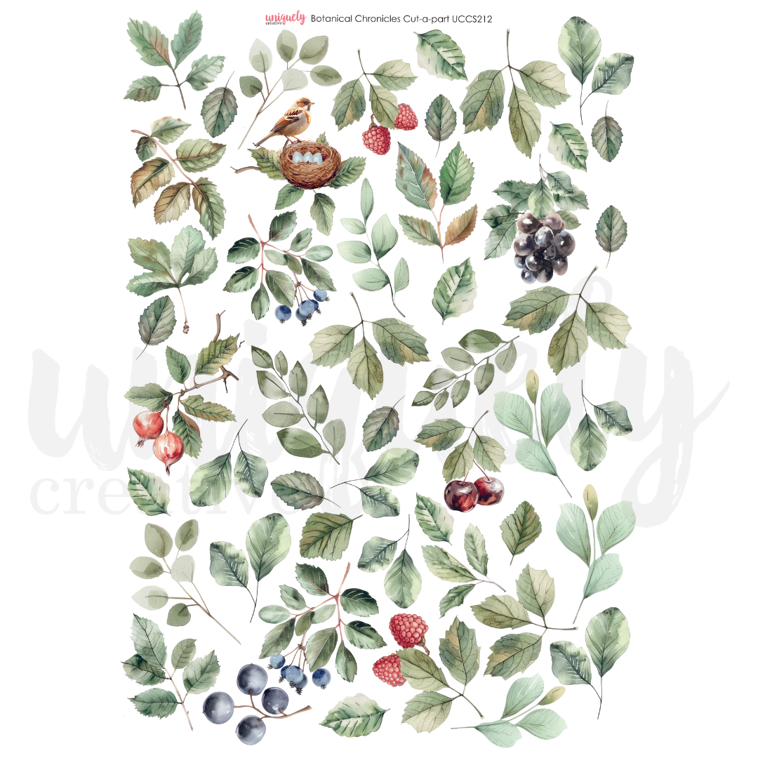 Botanical Chronicles Cut-a-Part Sheet