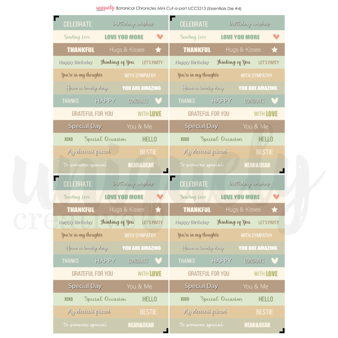 Botanical Chronicles Cut-a-Part Sheet Mini