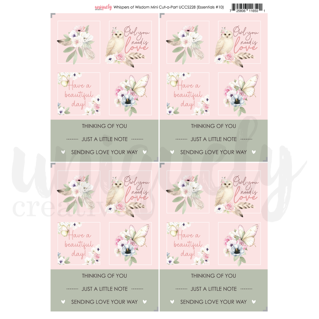 Whispers of Wisdom Cut-a-Part Sheet Mini