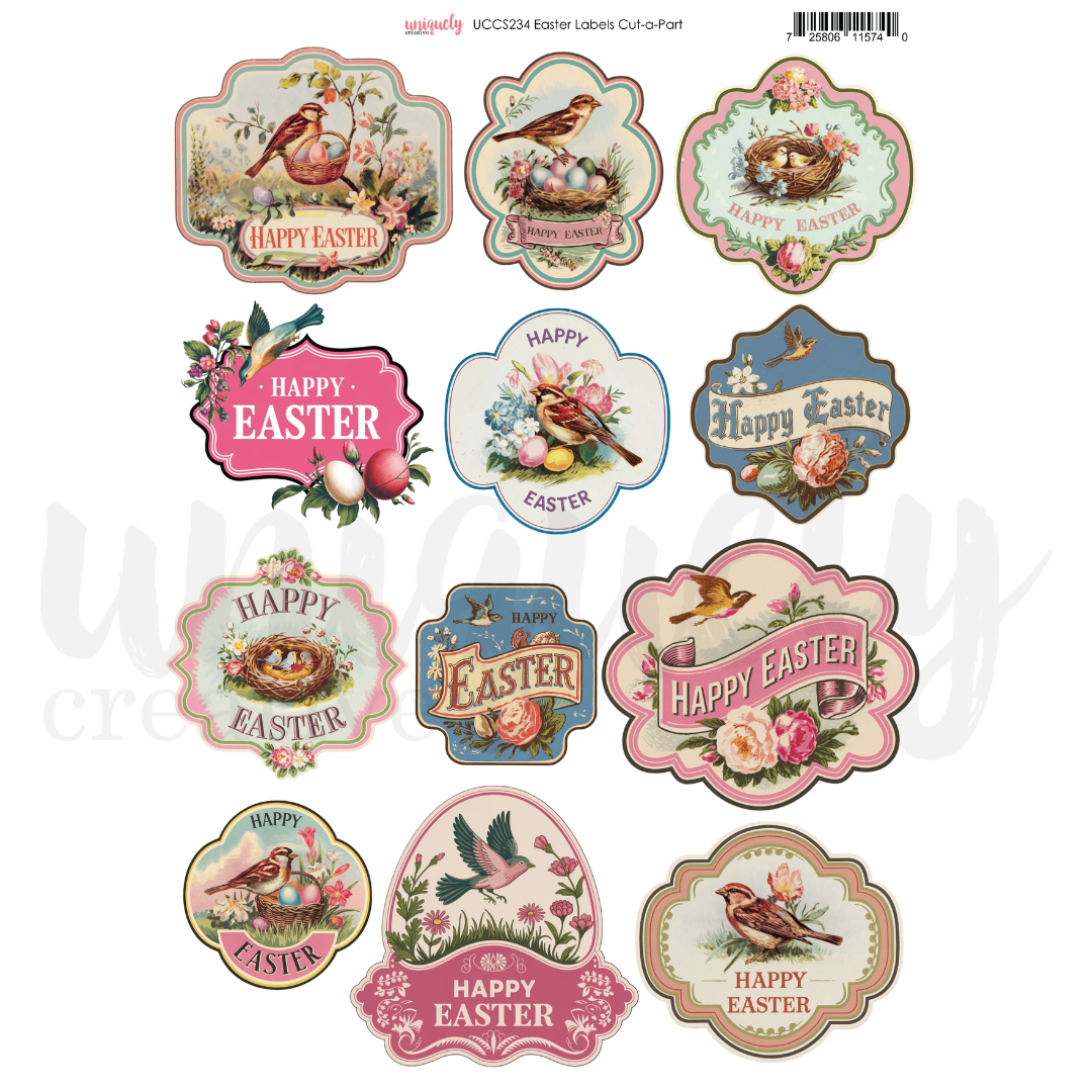 Easter Labels Cut-a-Part Sheet