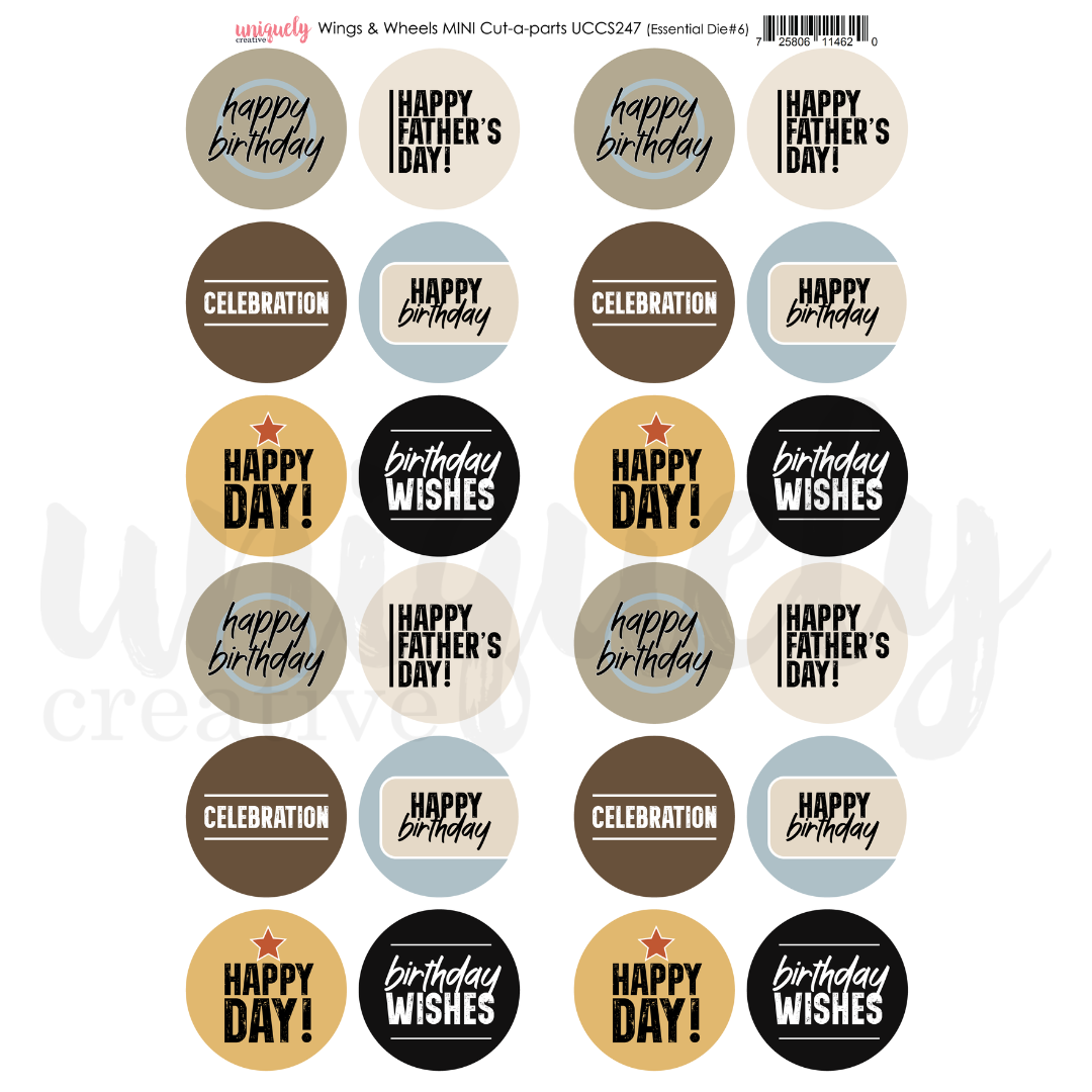 Wings & Wheels Cut-a-Part Sheet Mini