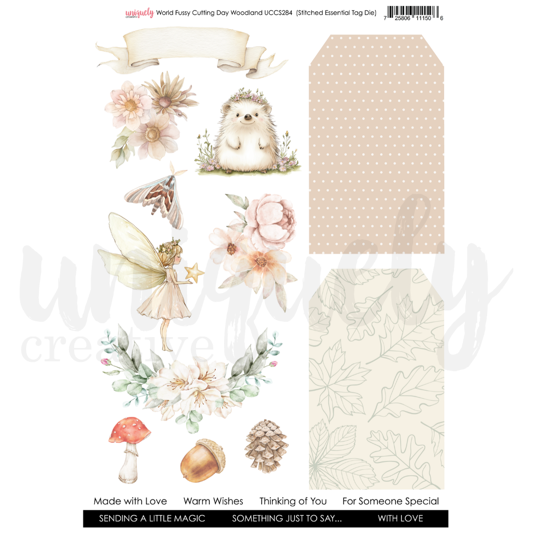 World Fussy Cutting Day Woodland Cut-a-Part Sheet