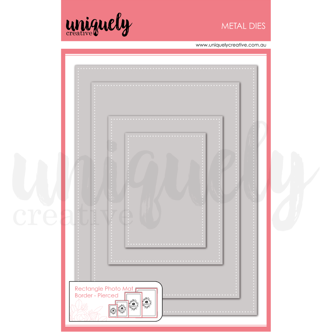 Rectangle Photo Mat Border Die - Pierced