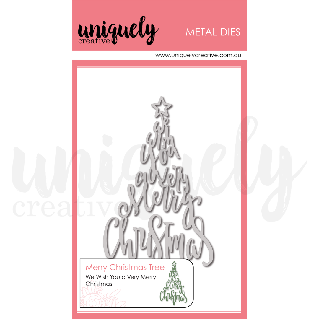 Merry Christmas Tree Die