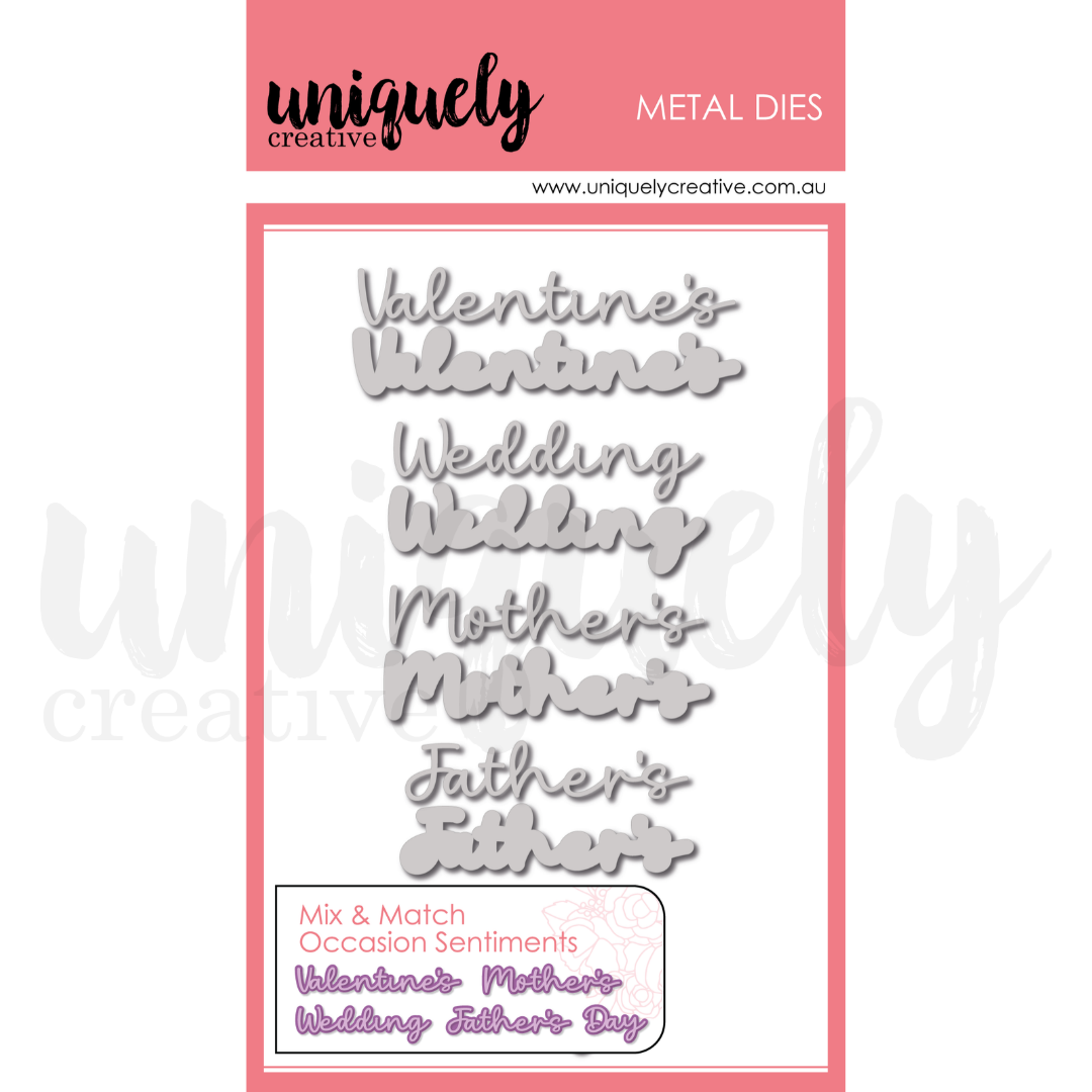 Mix & Match Occasion Sentiments Die