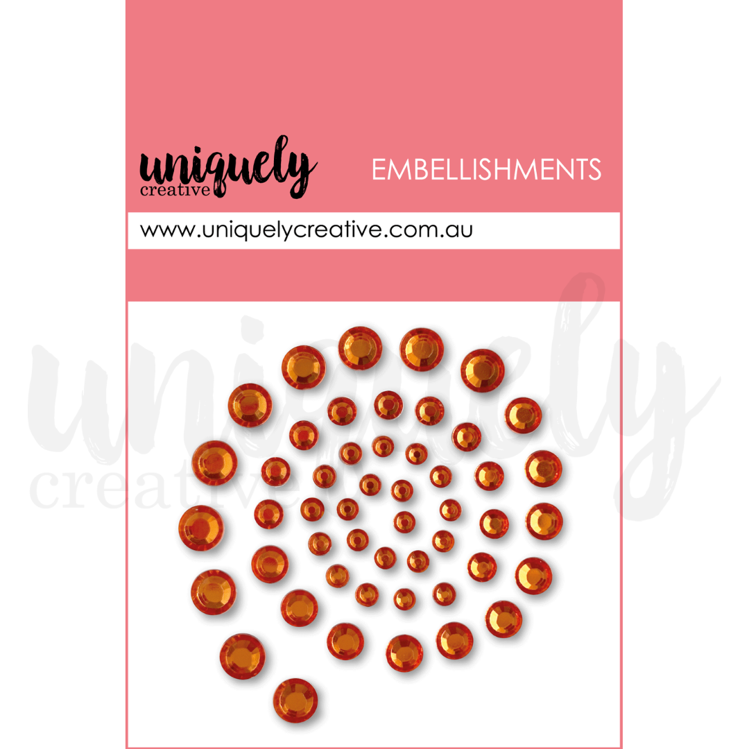 Wholesale Peach Rhinestones 10 pc