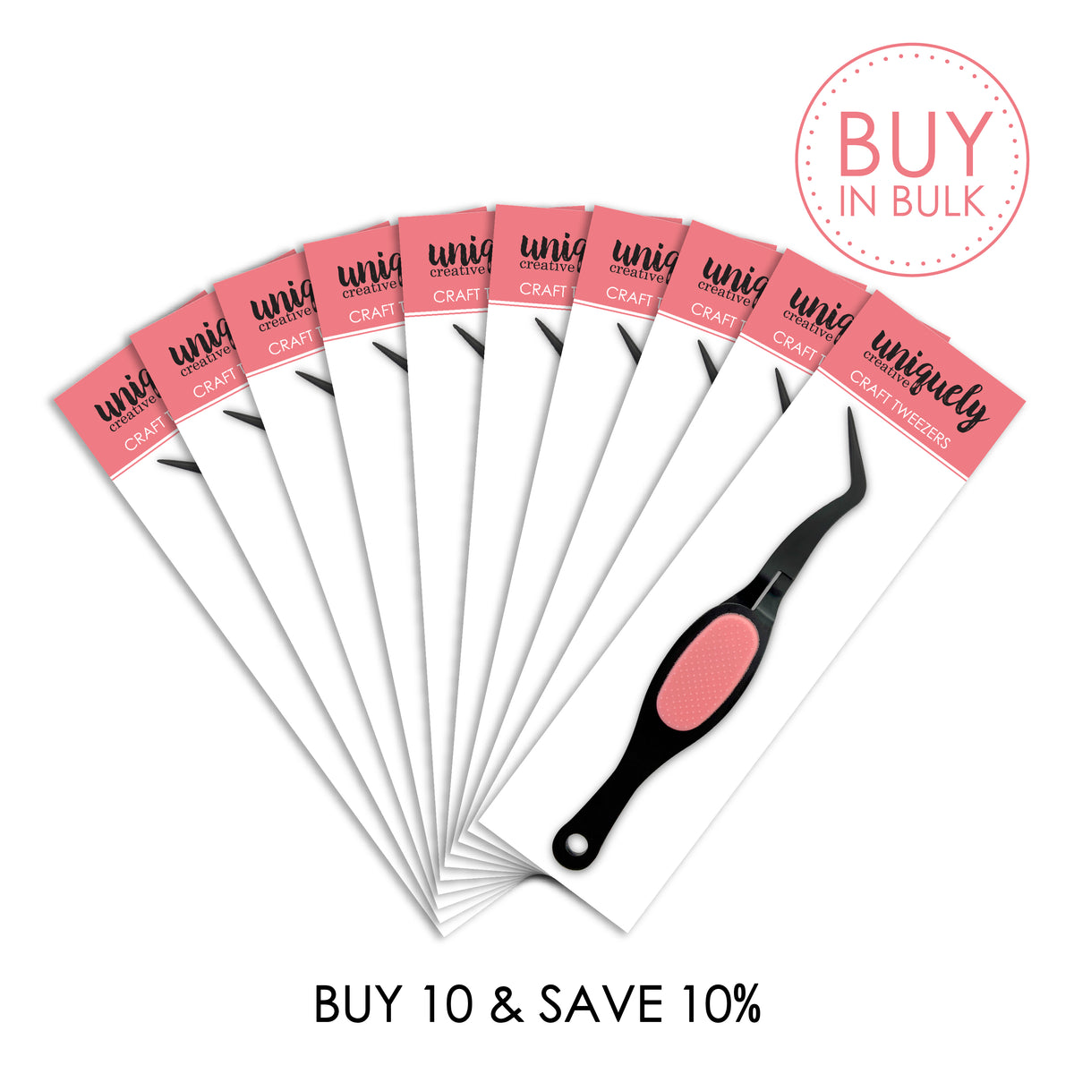 BUY IN BULK - Craft Tweezers (x10)
