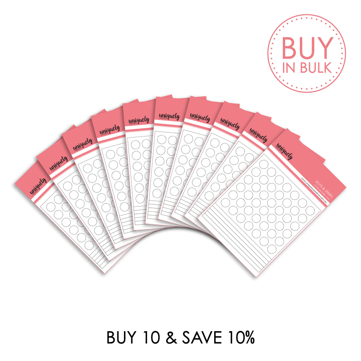 BUY IN BULK - Foam Mounts Dots &amp; Strips (x10)
