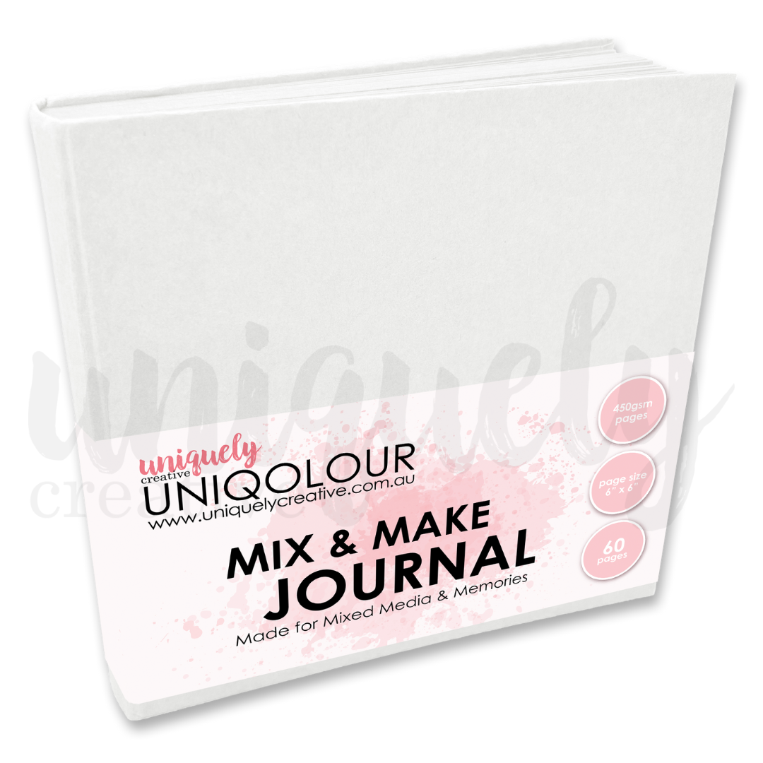 UNIQOLOUR 6x6 Mix &amp; Make Journal - White