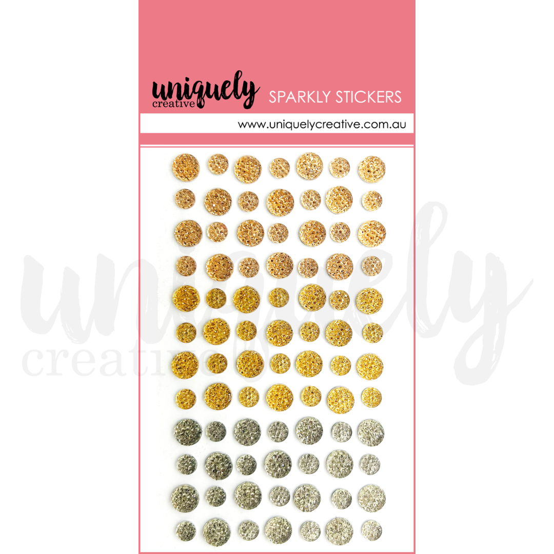 Mixed Metals Sparkly Stickers