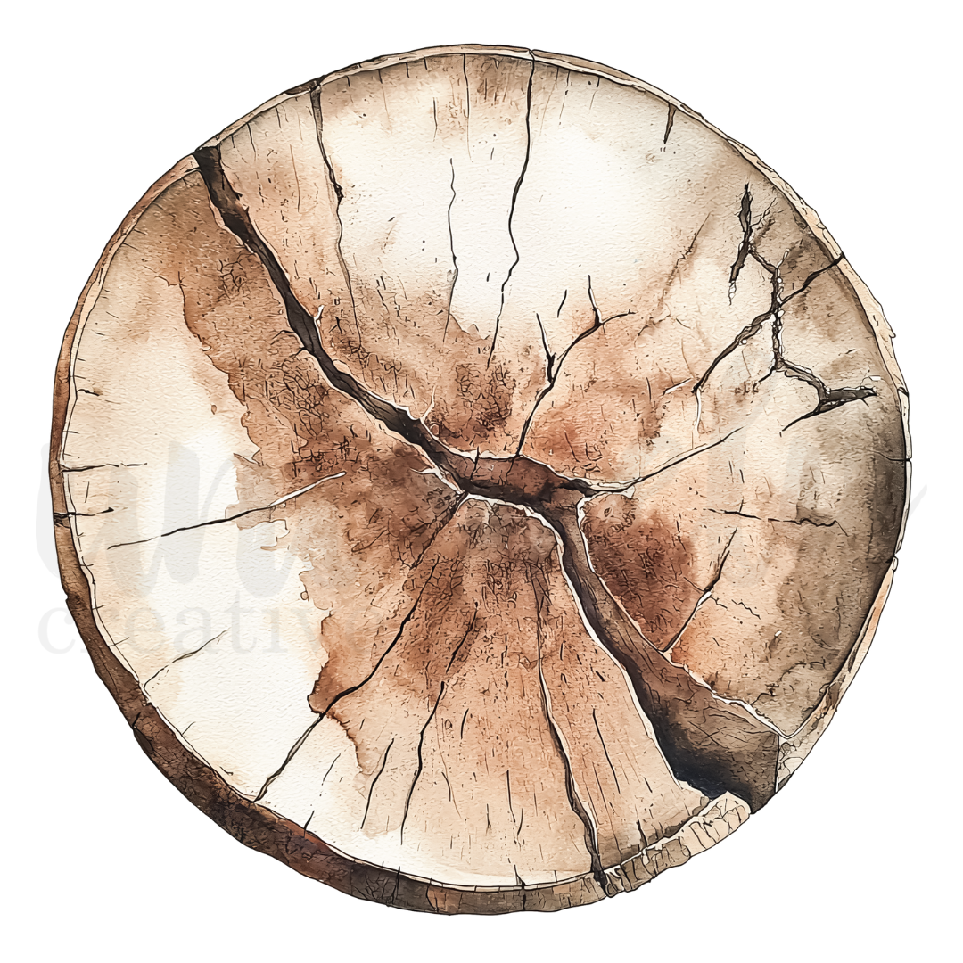Tree Ring Slice Decorative Base Layer