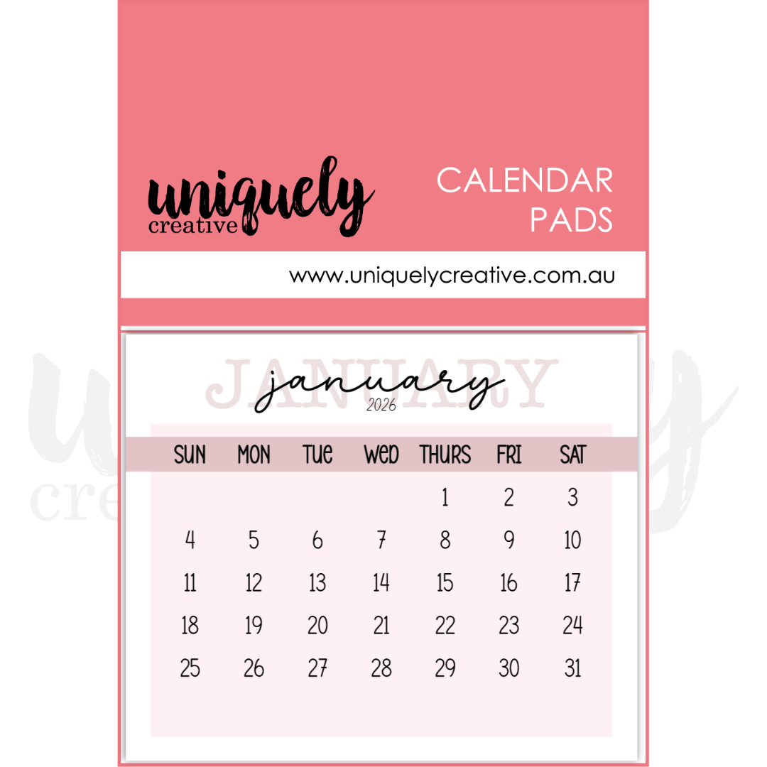 2026 Calendar Pads