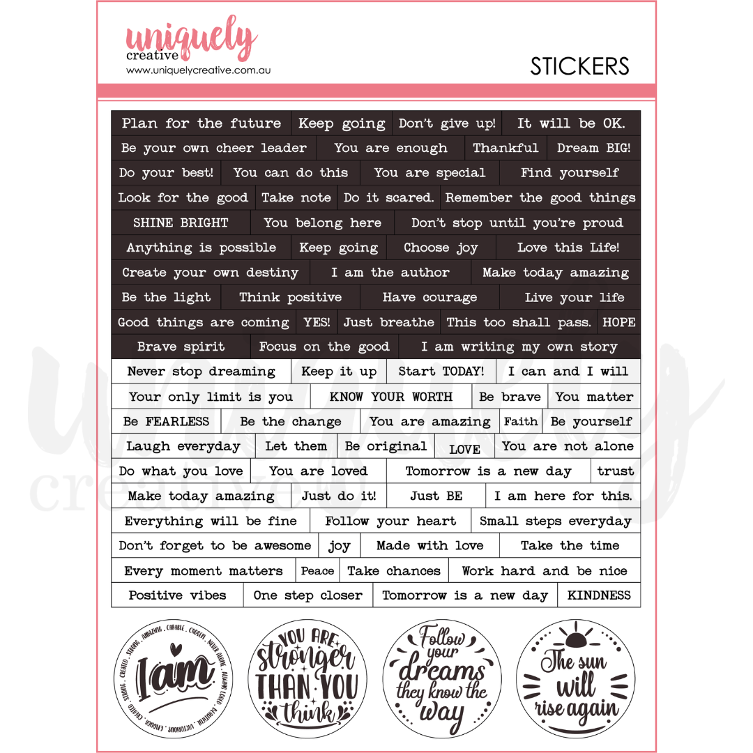 Heart & Soul Journal Stickers