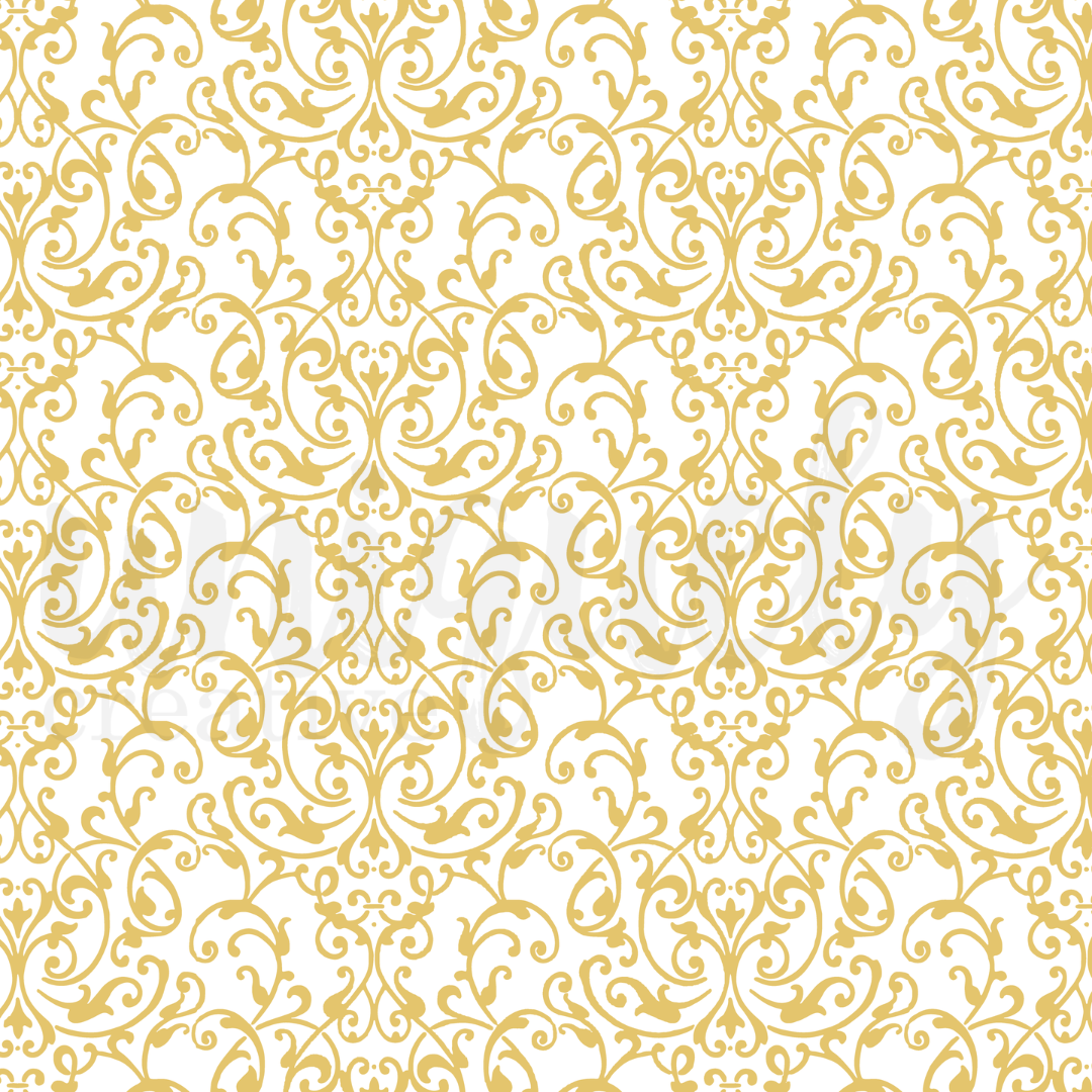 12 x 12 Damask Foil Acetate