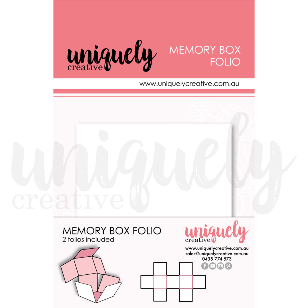 Memory Box Folio - White | Uniquely Creative