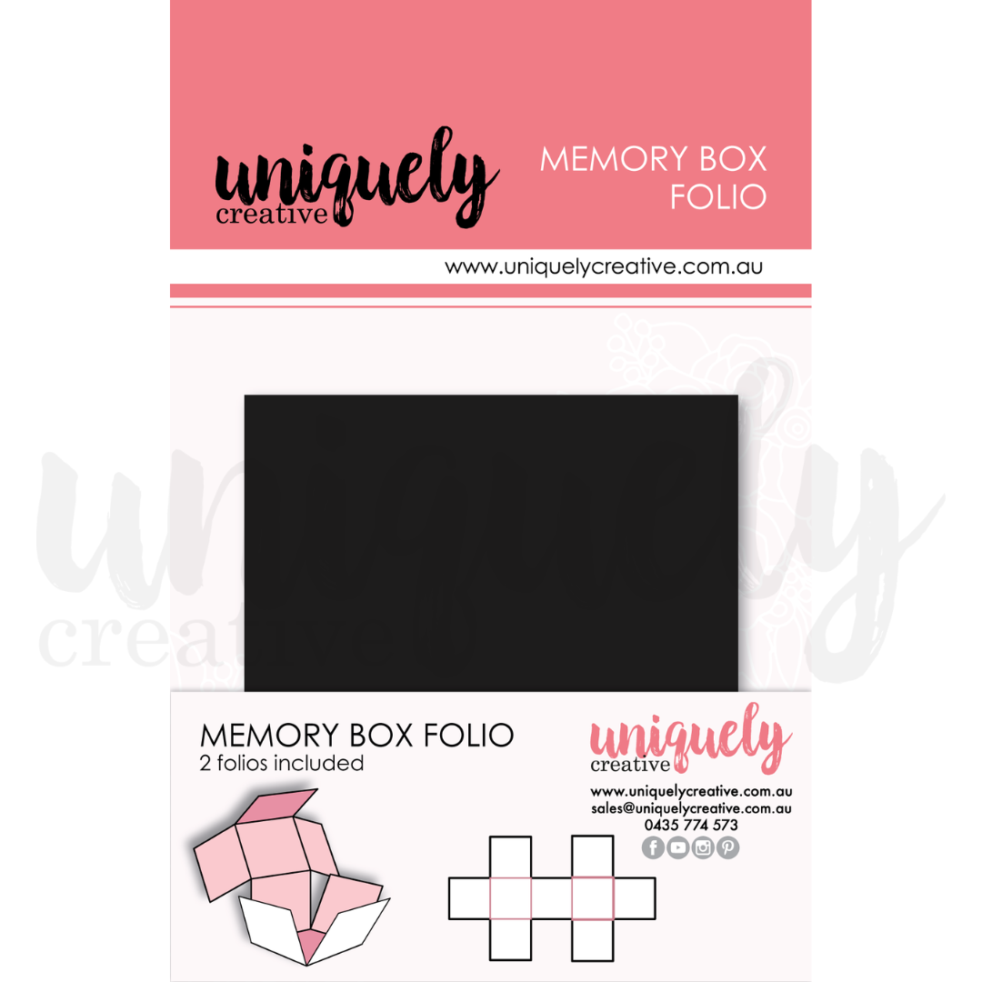 Memory Box Folio -  Black