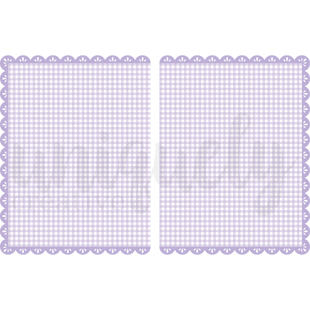 Purple Gingham Double Decorative Base Layer