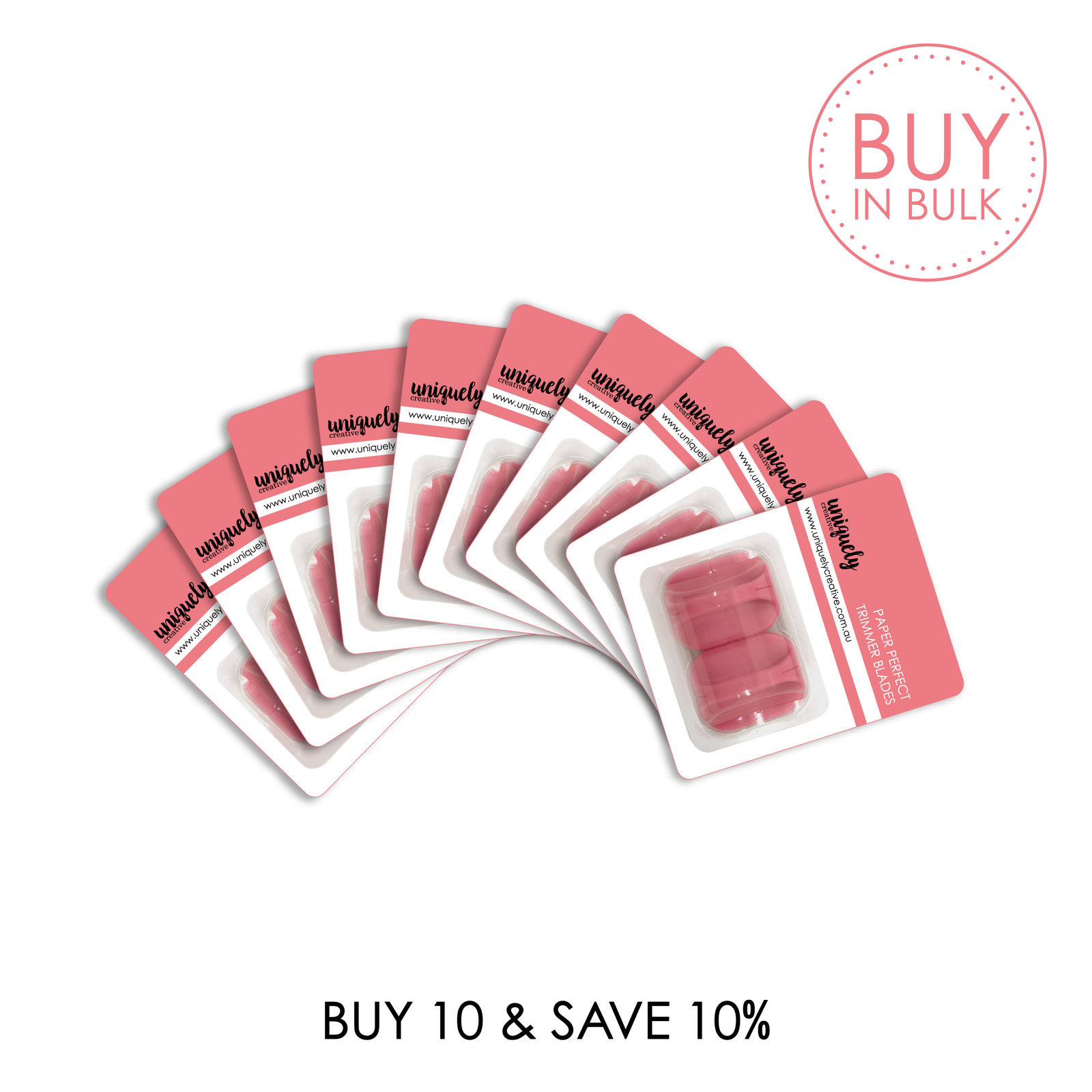 BUY IN BULK - Paper Perfect Trimmer Replacement Blades (x10)