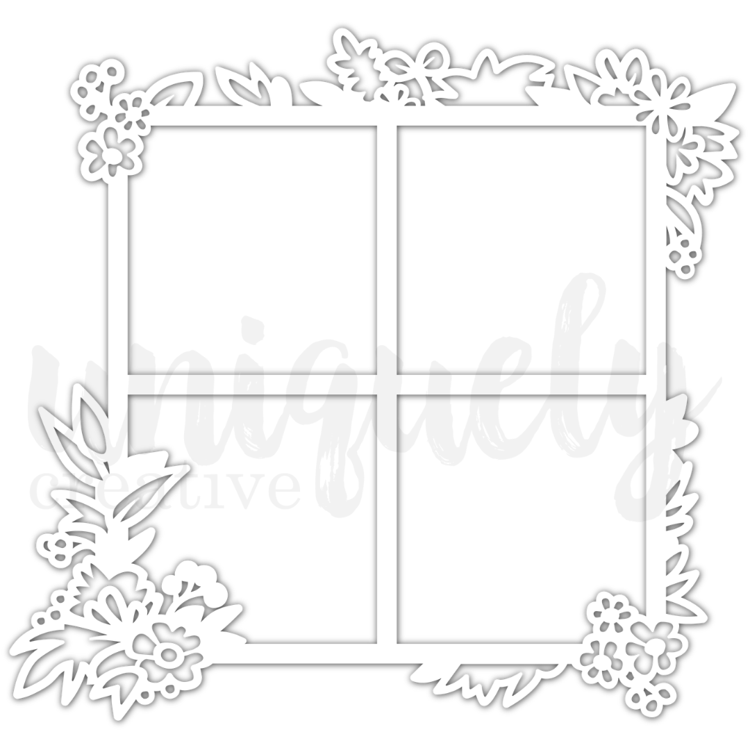 Paperbark Blooms Frame Overlay
