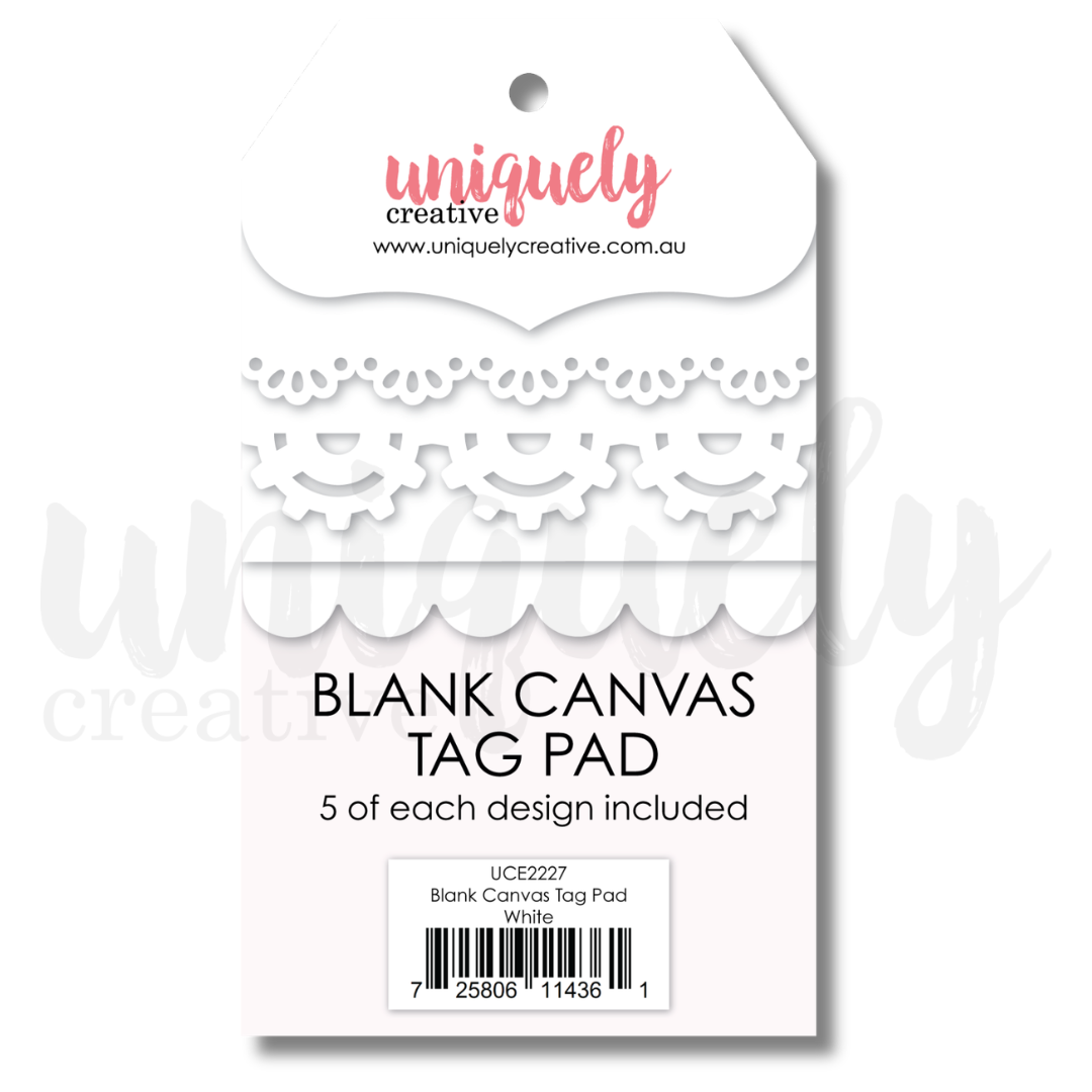 Blank Canvas Tag Pad - White