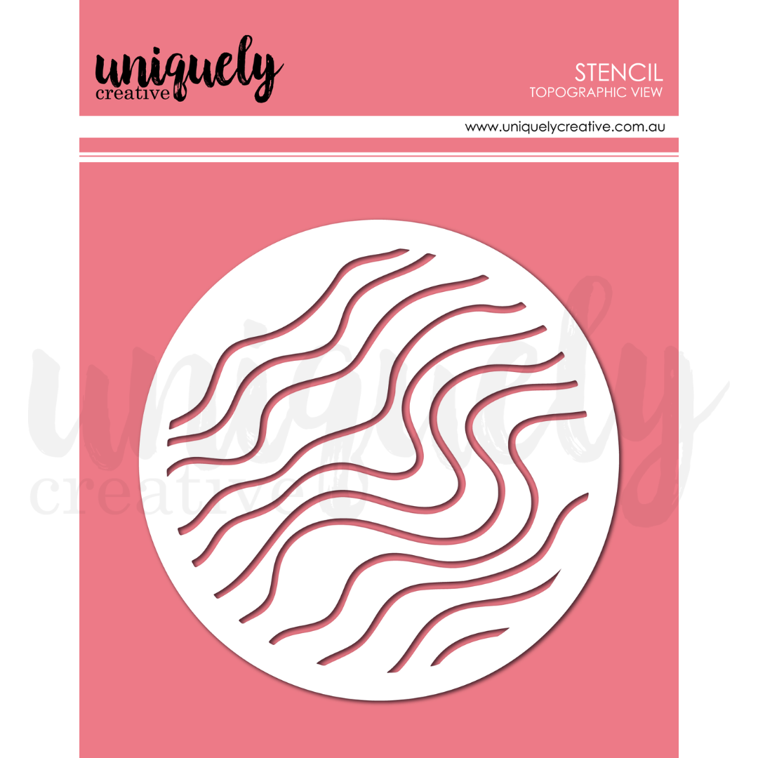Topographic View Stencil