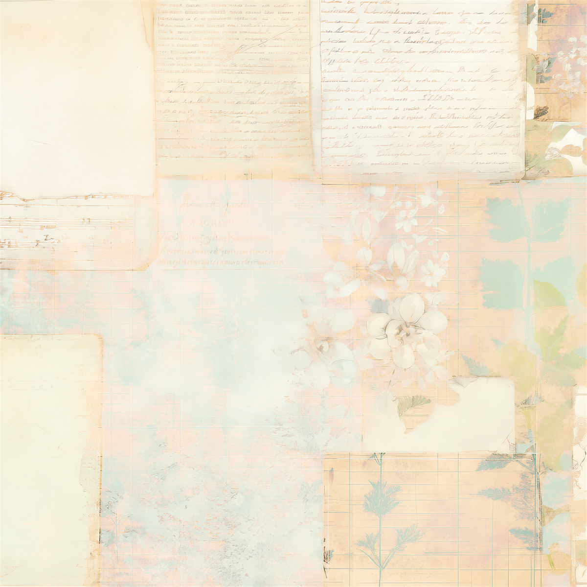 Pressed Flowers Paper