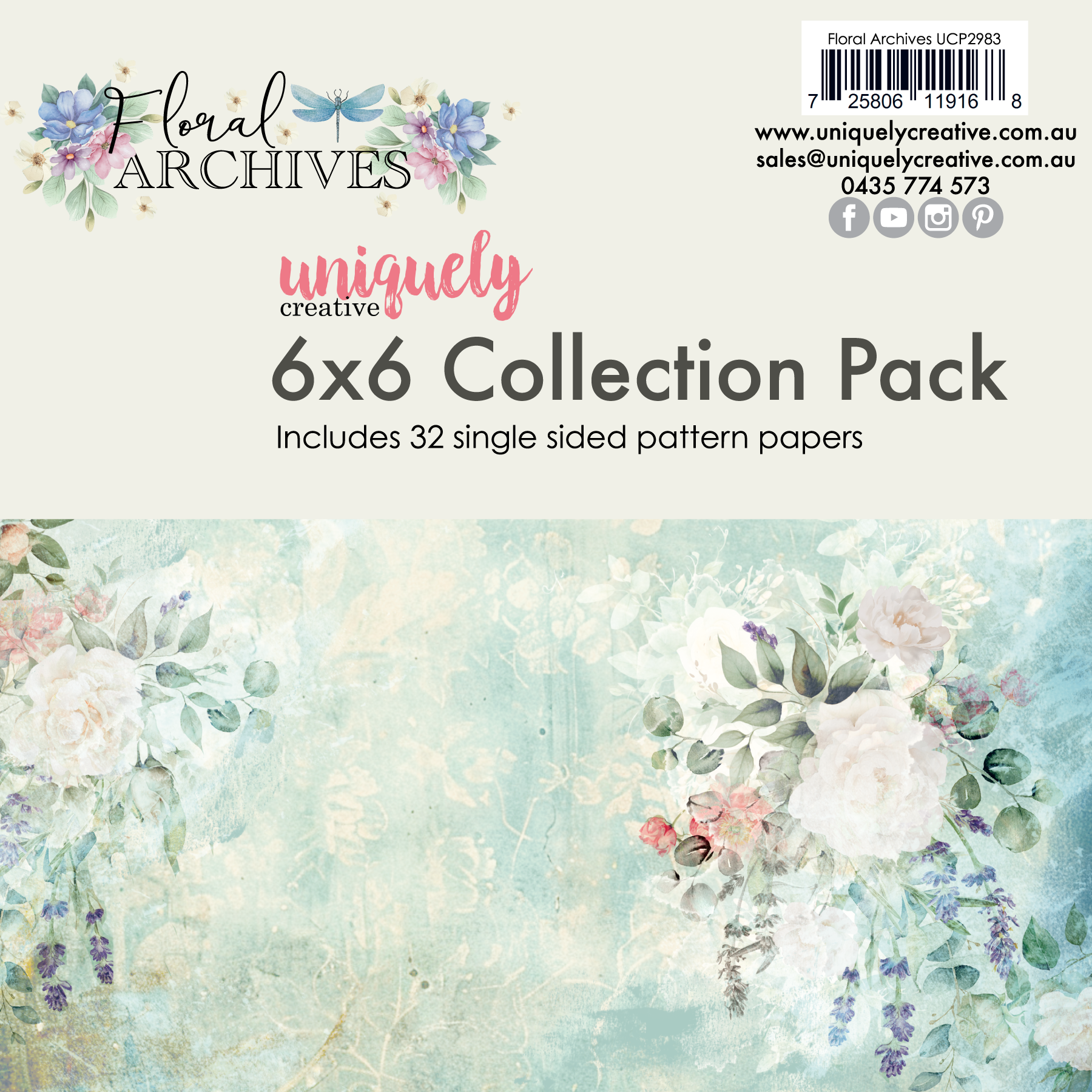 Floral Archives 6 x 6 Collection Pack