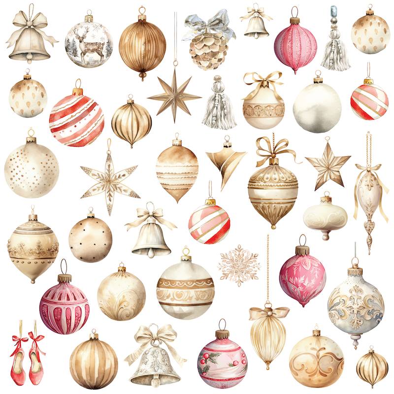 Vintage Baubles Paper