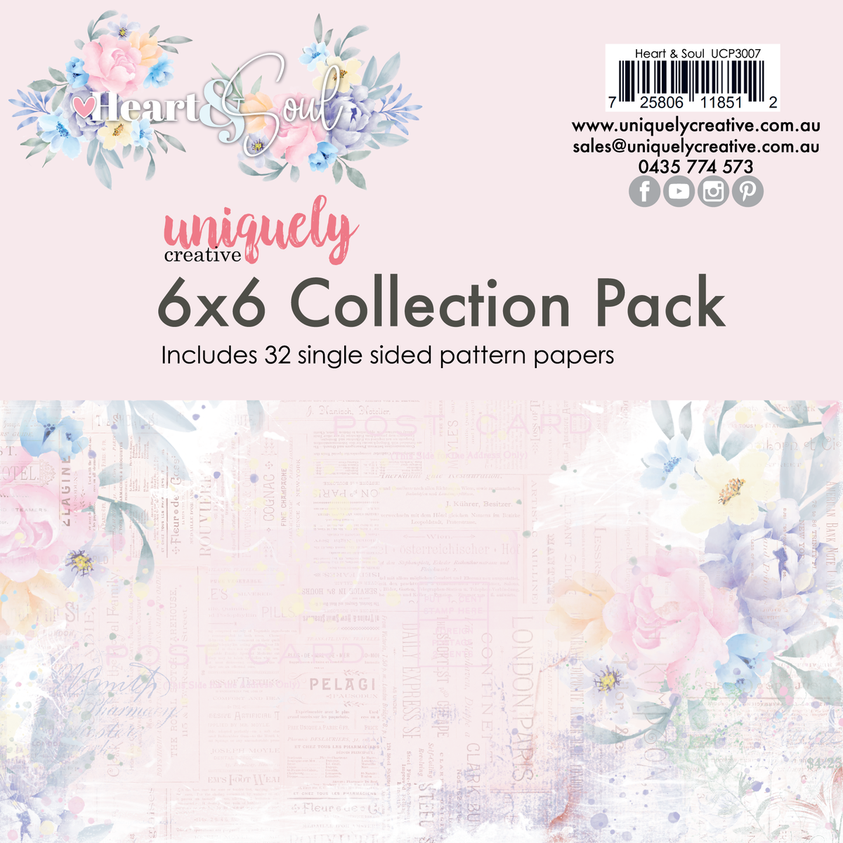 Heart &amp; Soul 6 x 6 Collection Pack