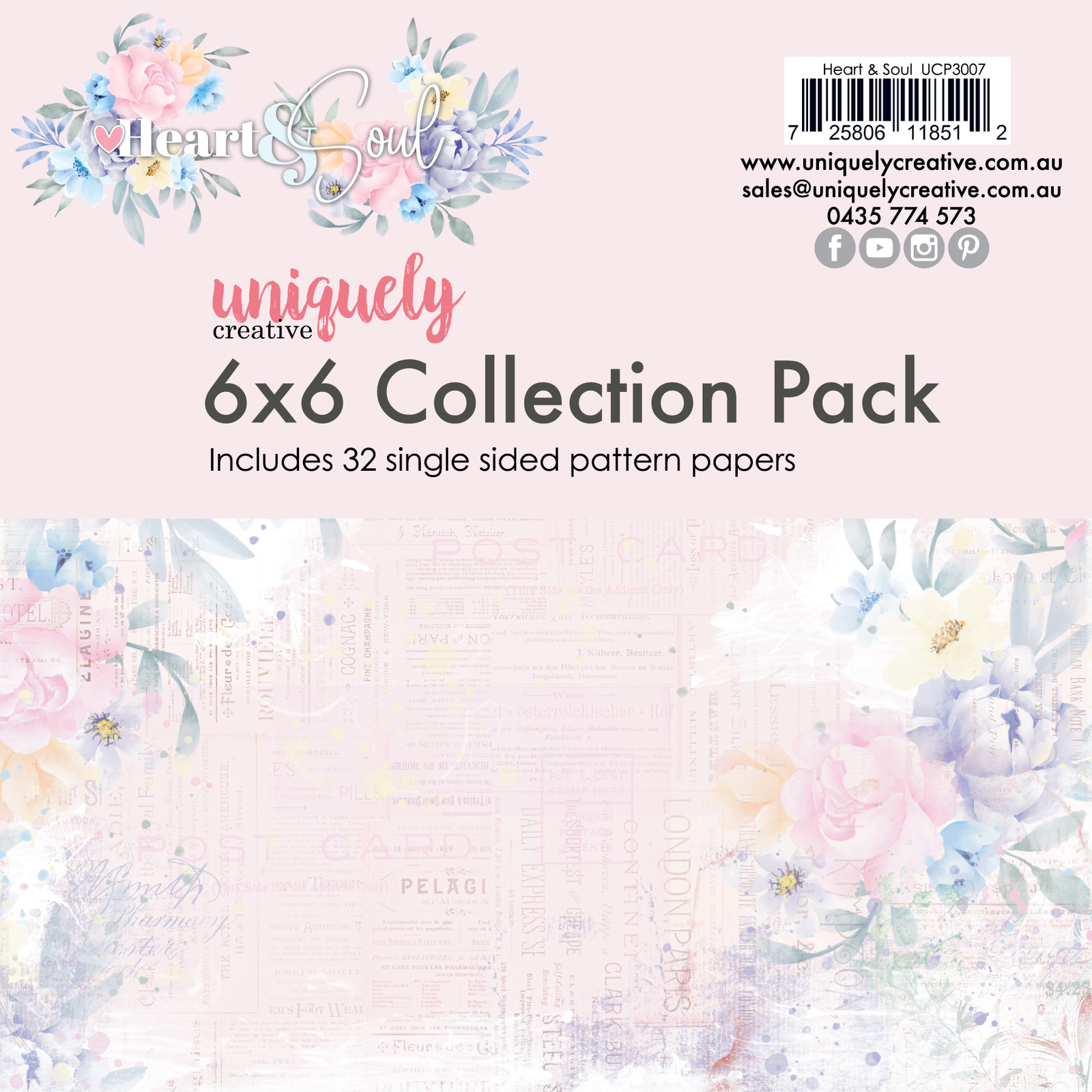 Heart & Soul 6 x 6 Collection Pack