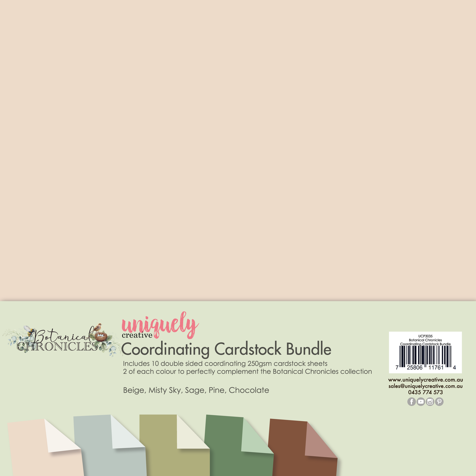 Botanical Chronicles Coordinating Cardstock Bundle