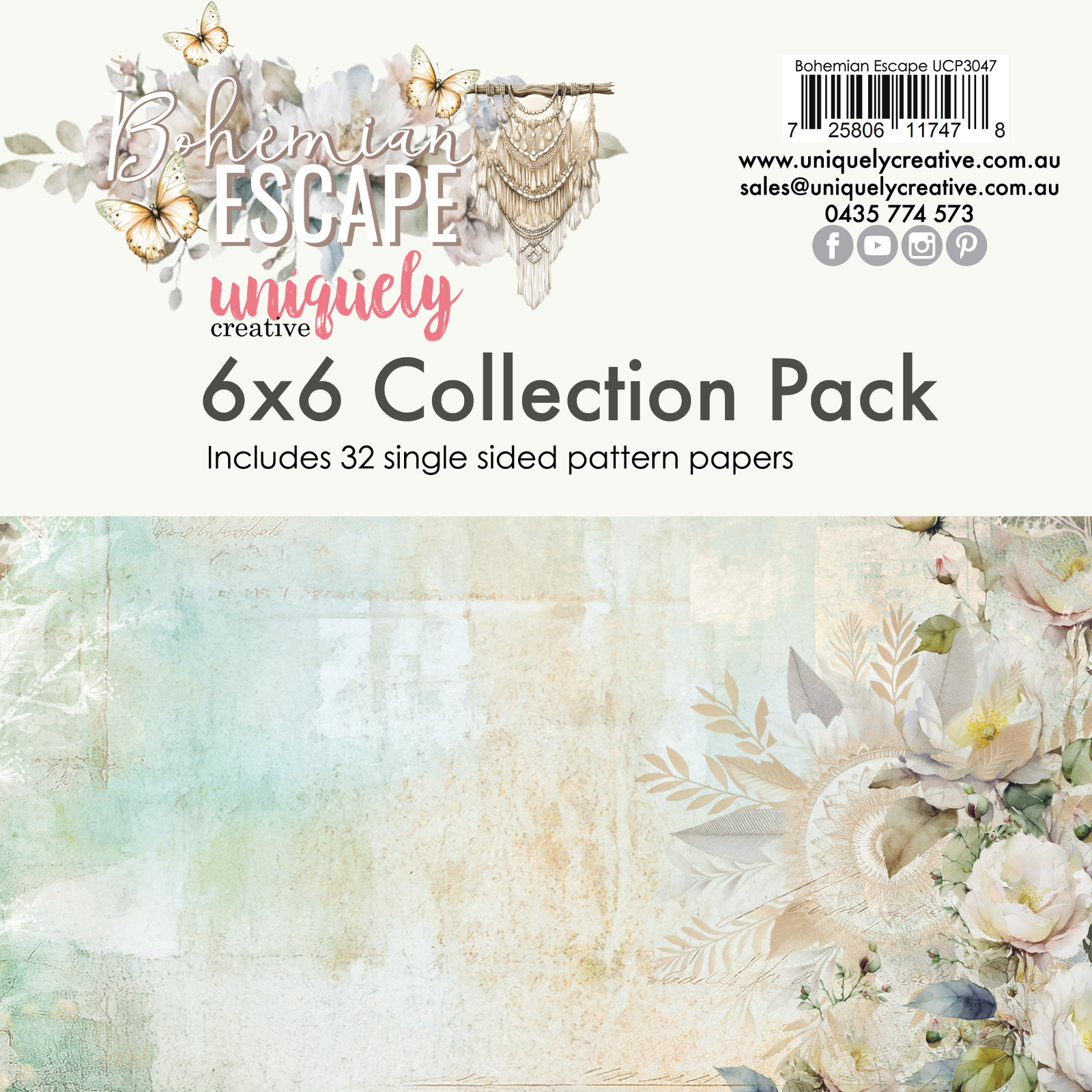Bohemian Escape 6 x 6 Collection Pack