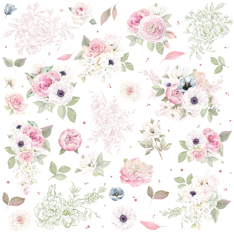 Floral Fragments Paper