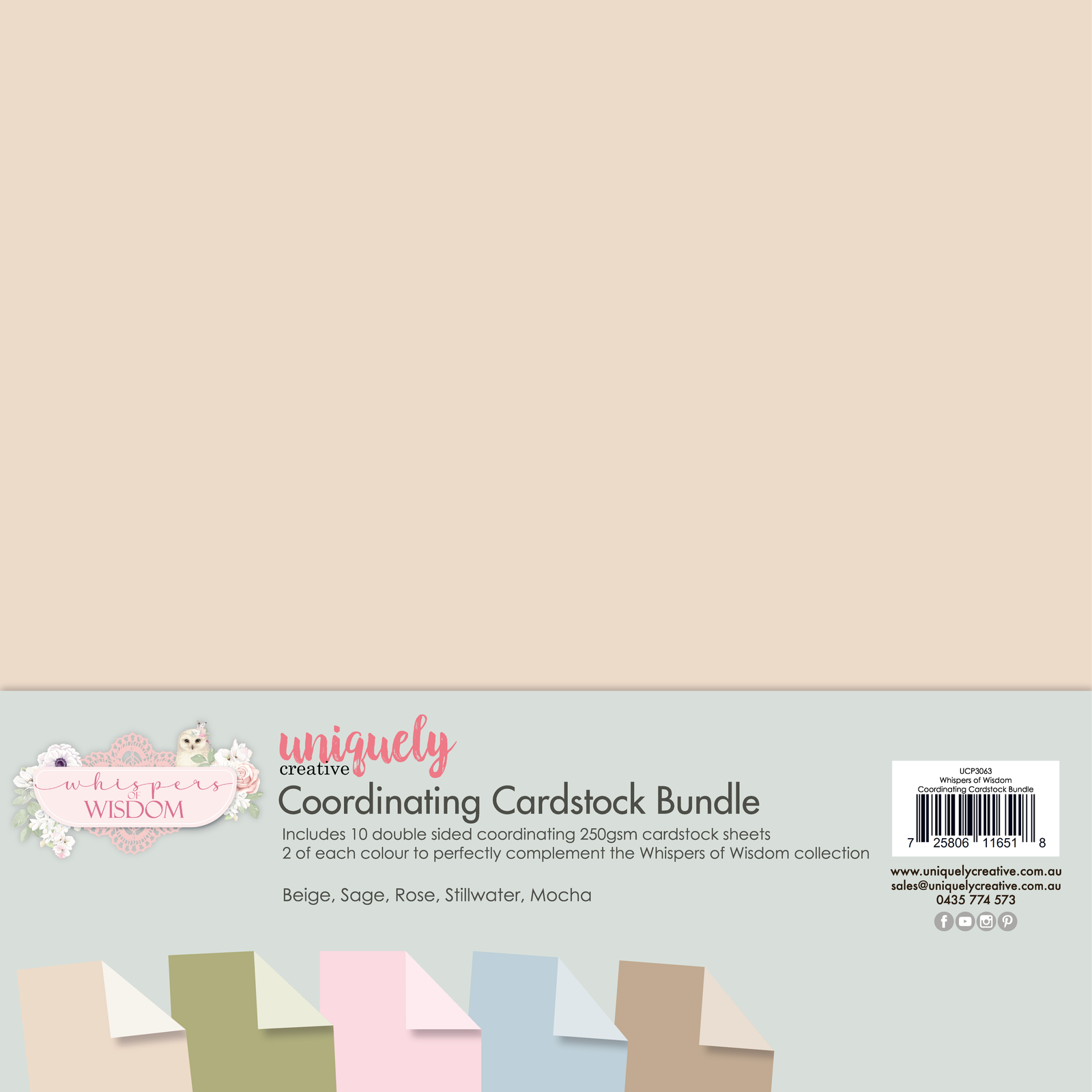 Whispers of Wisdom Coordinating Cardstock Bundle