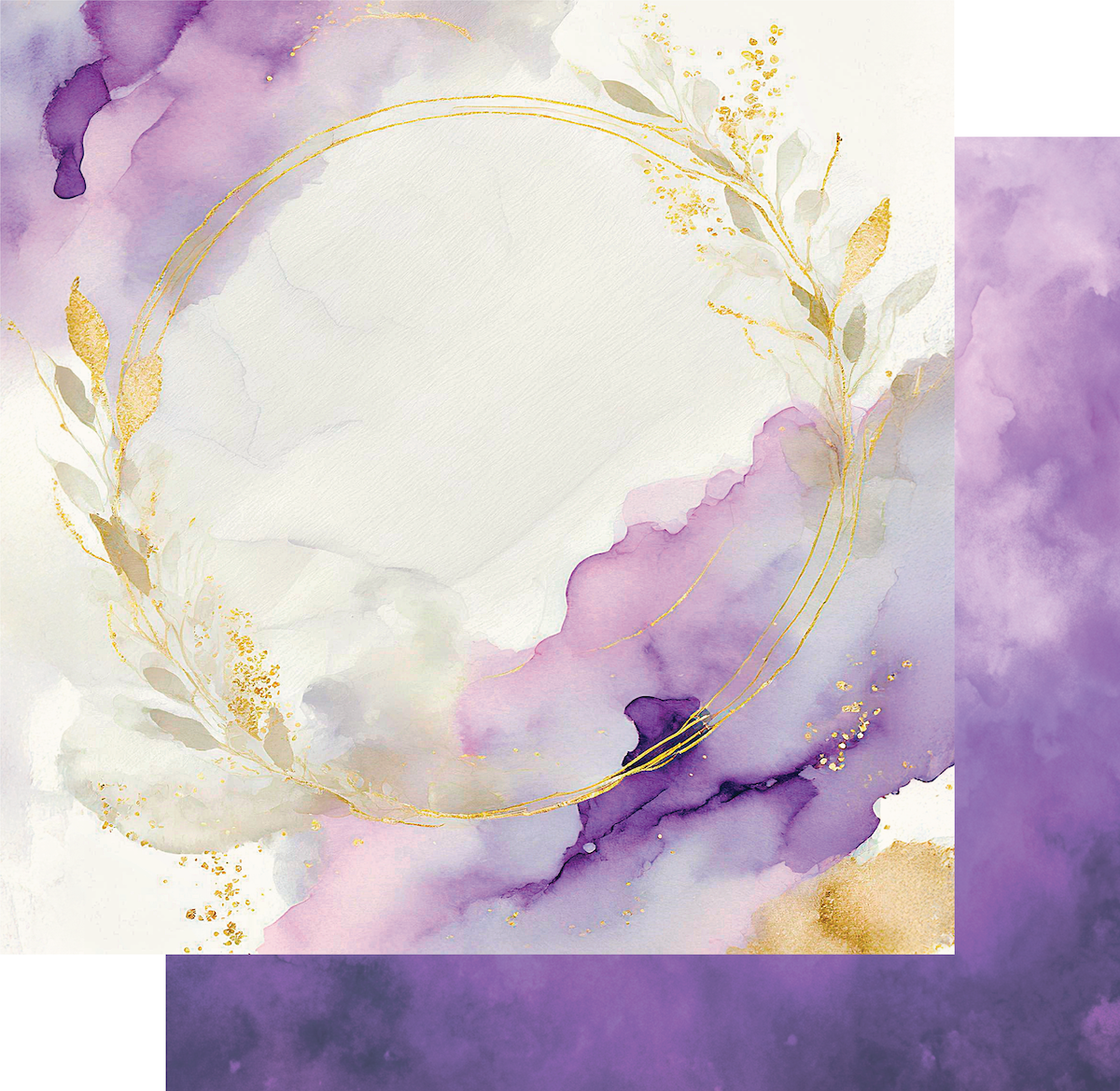 Gold &amp; Amethyst Paper