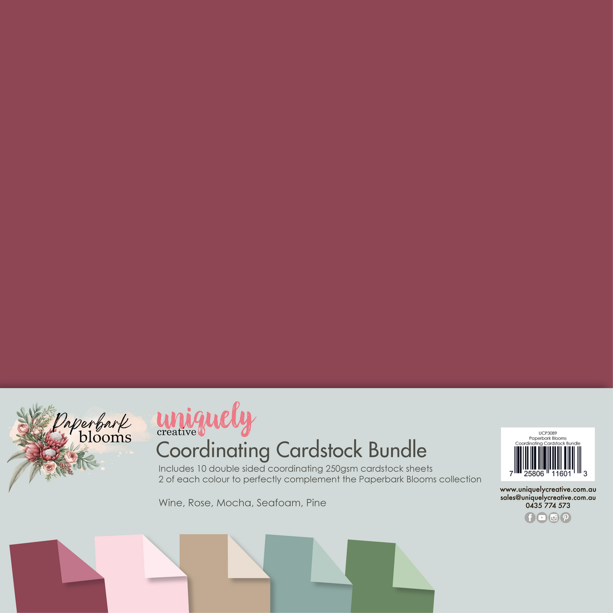 Paperbark Blooms Coordinating Cardstock Bundle