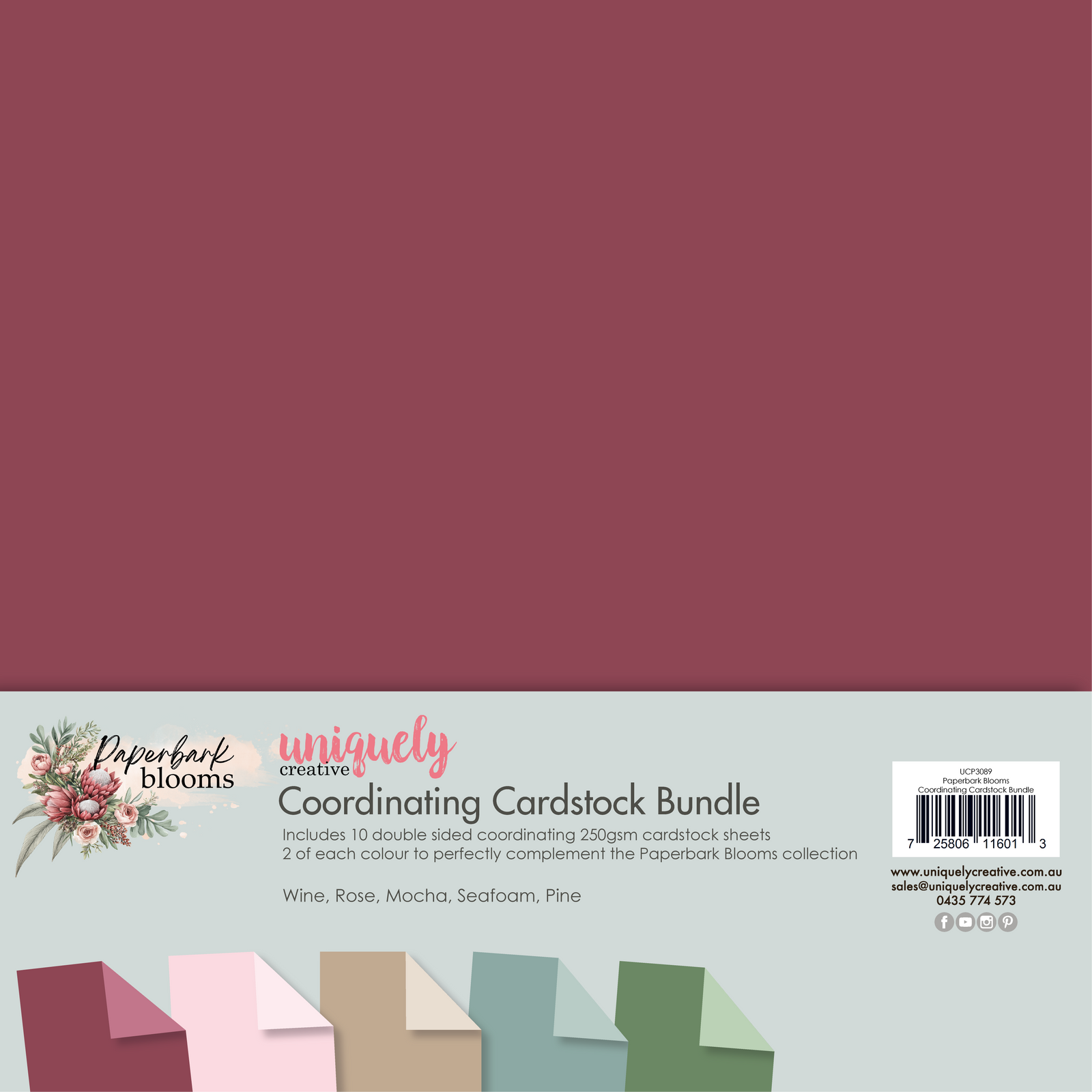 Paperbark Blooms Coordinating Cardstock Bundle