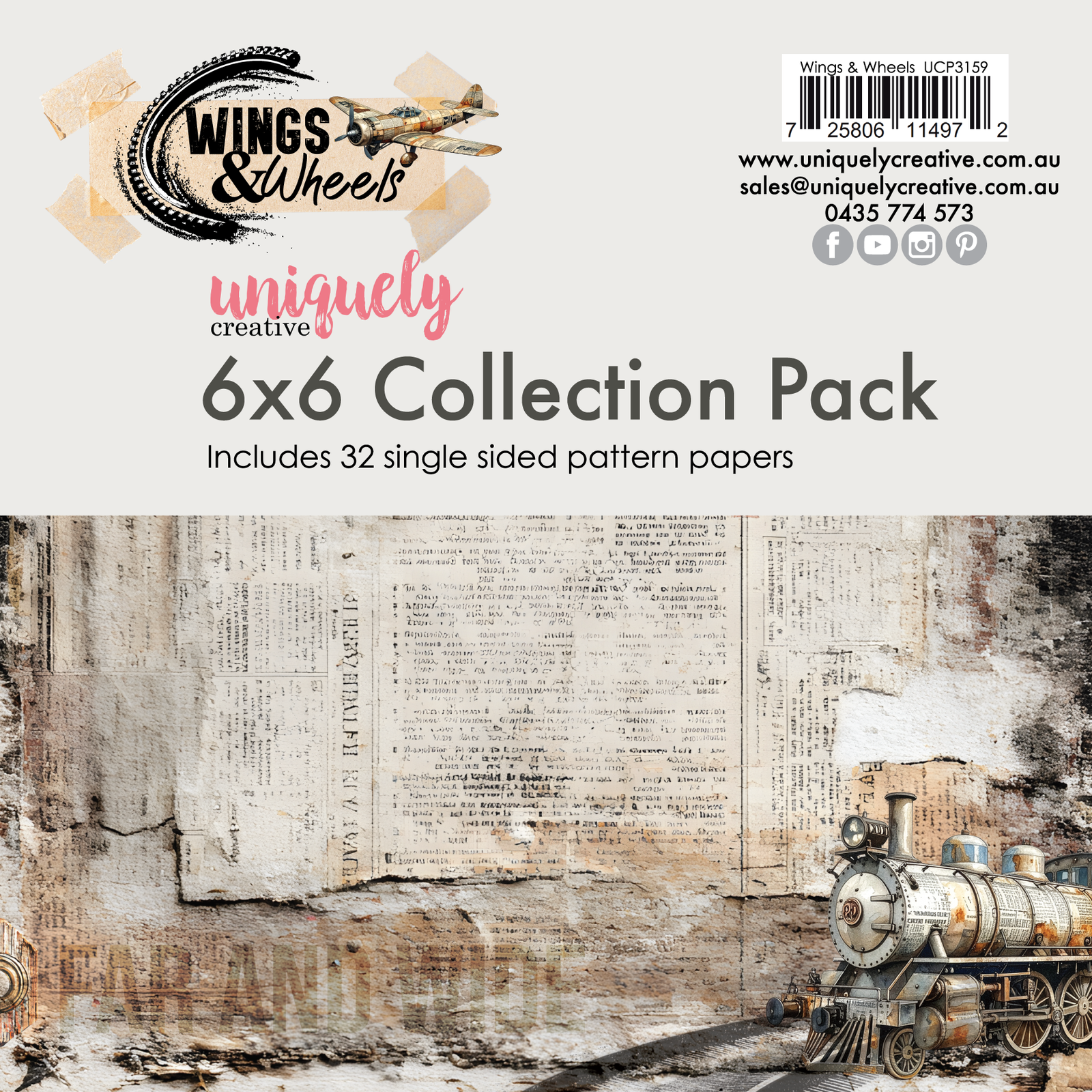Wings & Wheels 6 x 6 Collection Pack
