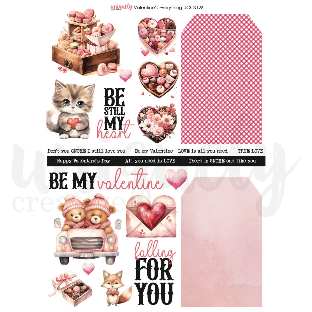 Valentine&#39;s Everything Cut-a-Part Sheet