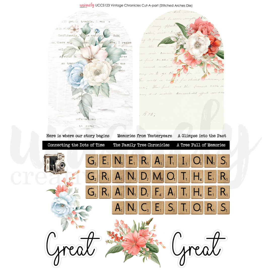 Vintage Chronicles Cut-a-Part Sheet