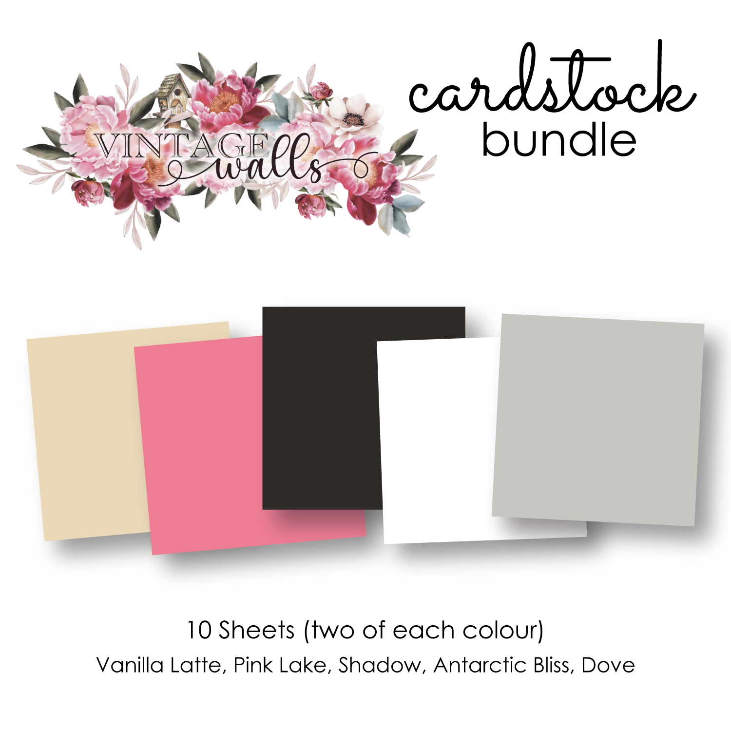 12 x 12 Vintage Walls Cardstock Bundle