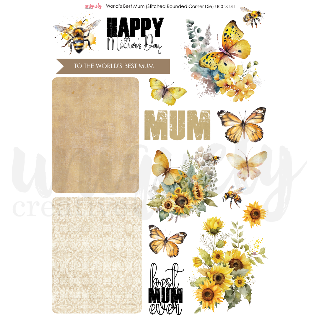 World's Best Mum Cut-a-Part Sheet