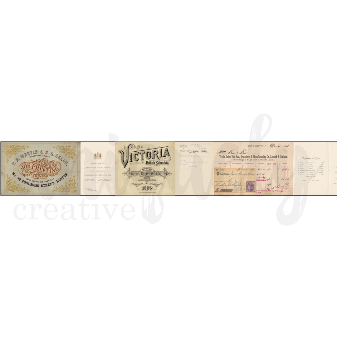 Willow & Grace Vintage Washi Tape 40mm
