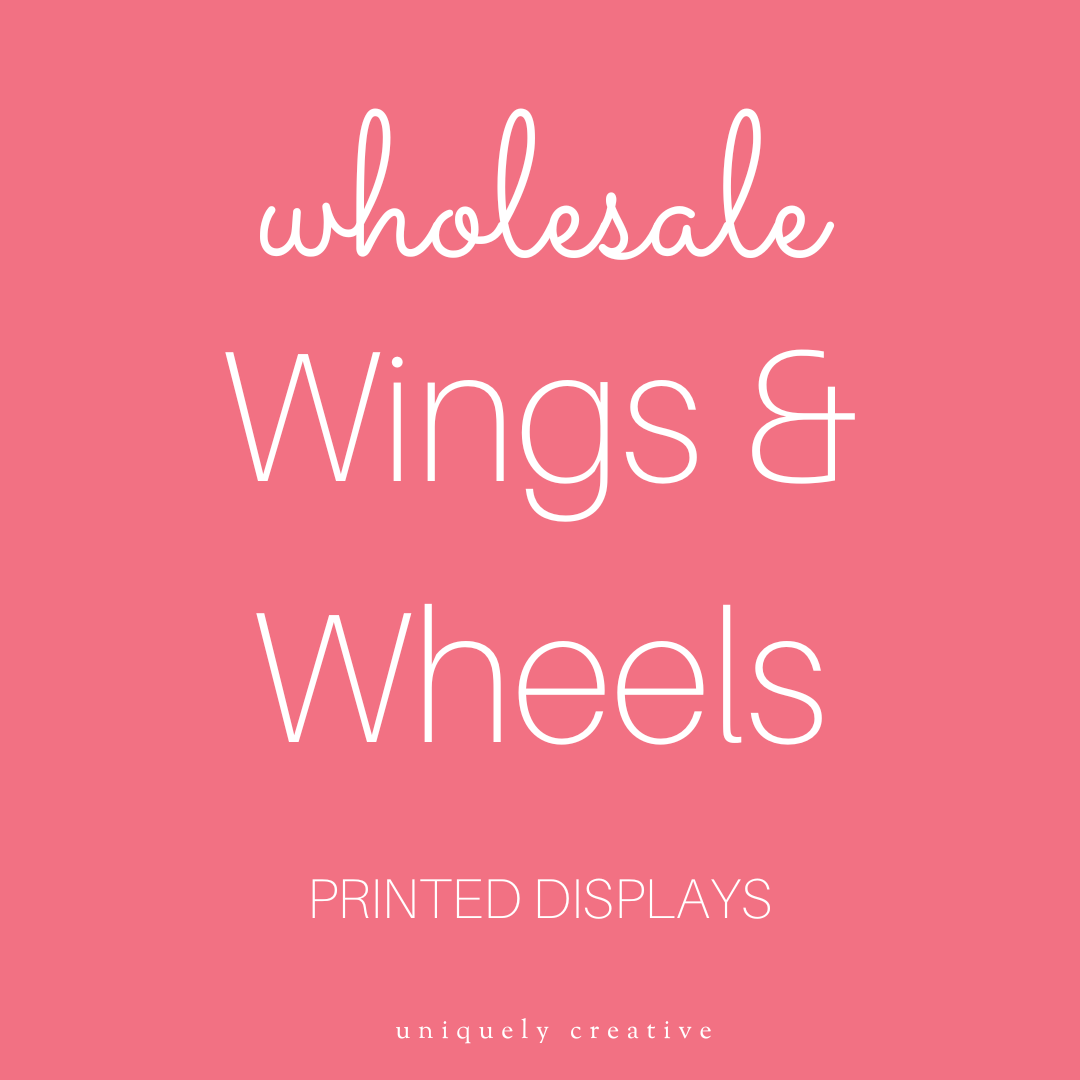Wings &amp; Wheels Printed Displays - Wholesale Only