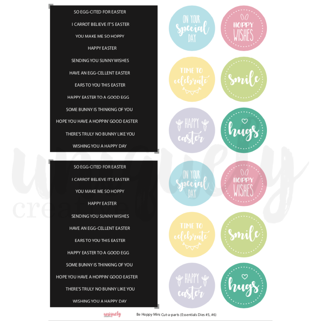 Be Hoppy Mini Cut-a-part Sheet